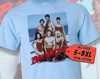 Bay Watch V8 Vintage Movie Poster t-Shirt Unisex Multicolor T shirt all sizes S-5XL