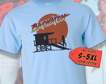 Bay Watch V4 Vintage Movie Poster t-Shirt Unisex Multicolor T shirt all sizes S-5XL