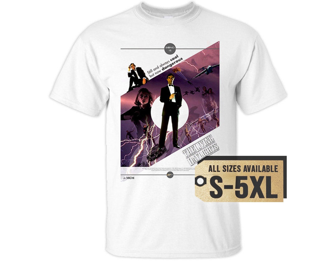 The Living Daylights 1987 V20 Multicolor T Shirt All Sizes S-5XL