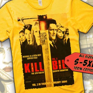 Kill Bill V35 Vintage Movie Poster t-Shirt Unisex Multicolor T shirt all sizes S-5XL
