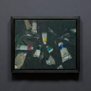 Oil Painting "There Is No Spoon No.7" (one-off - original - framed - signed)