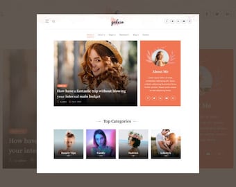 Estilo de vida Blog Tema de WordPress - Totalmente receptivo - Moderno y elegante