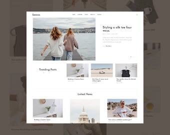 Tema de blog personal de WordPress minimalista y receptivo