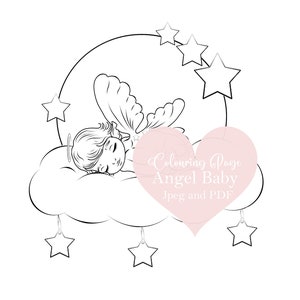 Angel Baby Coloring Page