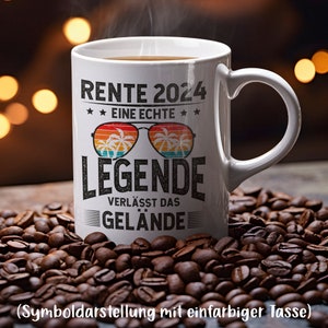 Rentner 2024 Tasse, Rente 2024 Abschiedsgeschenk, Ruhestand Geschenk, Pensionierung, Rentner Spruch Tasse Bild 1