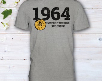 60. Geburtstag T-Shirt, 60 Geburtstag Mann Geschenkidee, Entspricht Alter und Laufleistung Mechaniker Geschenk T-Shirt