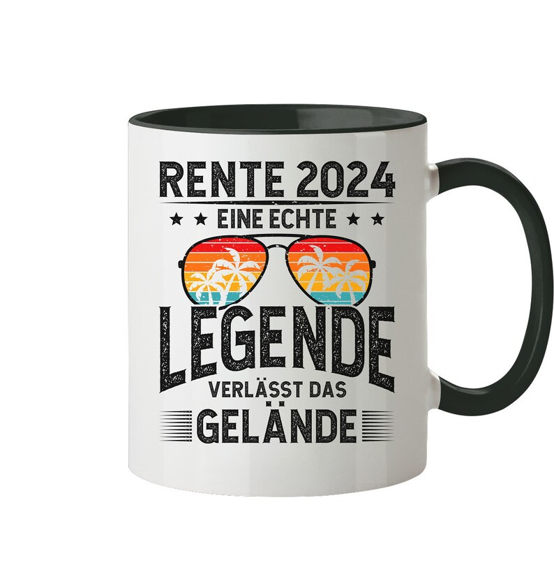 Rentner 2024 Tasse, Rente 2024 Abschiedsgeschenk, Ruhestand Geschenk, Pensionierung, Rentner Spruch Tasse Schwarz