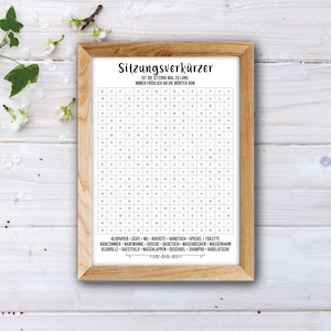 Gäste WC Deko, Bilder Badezimmer Deko, WC Poster, Rätsel, Toilettenbilder, Klo Poster, Buchstabensalat, Lustig