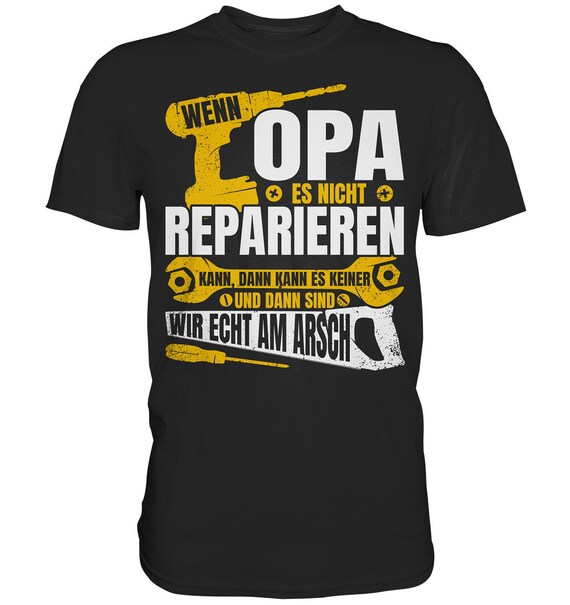 T-shirt Humour Papa "Si Papa Ne Peut Pas Le Réparer" - Cadeau Fête Des Pères - Noir, 100% Coton