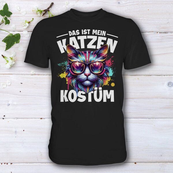 Karneval Fasching Verkleidung Das ist mein Katzen Kostüm T-Shirt