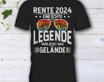Rentner T-Shirt, Rentner 2024, Rente 2024 Abschiedsgeschenk, Ruhestand Geschenk, Pensionierung, Rentner Spruch T-Shirt