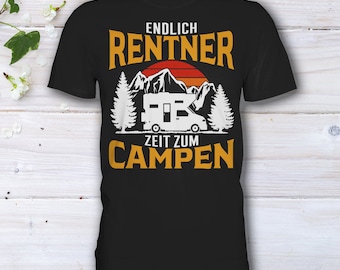 Rentner T-Shirt, Rentner Geschenk Ruhestand Camping Wohnmobil Rente T-Shirt