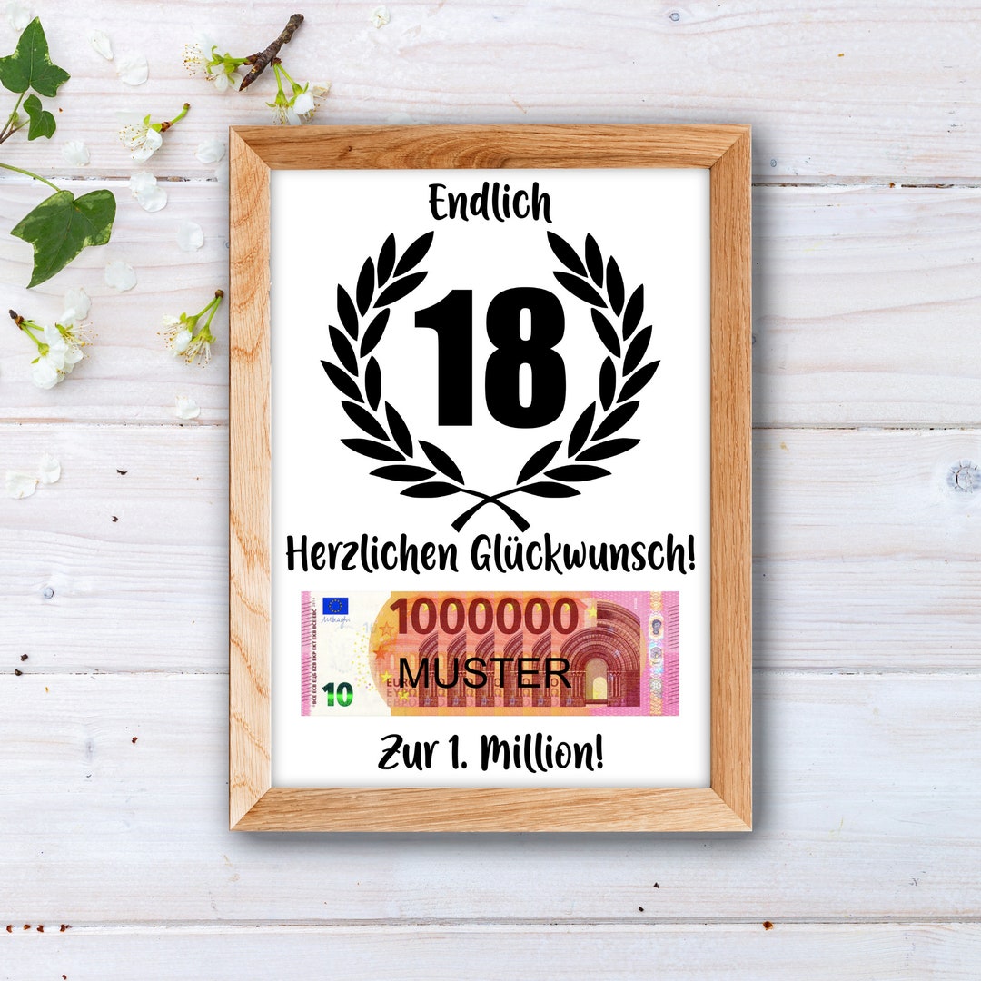 Geschenk Zum 18. Geburtstag, Lustiges Geldgeschenk Für Sohn, Tochter