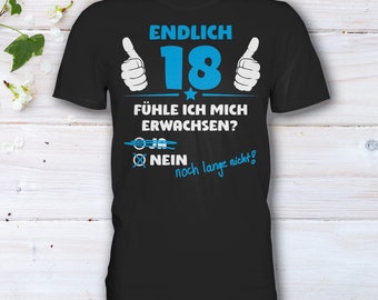 18 Geburtstag T-Shirt, 18 Geburtstag Geschenk, 18 Jahre T-Shirt, 18 Geburtstag Junge Geschenkidee