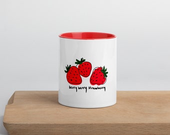 Jhope Berry Berry Strawberry Mug with Color Inside