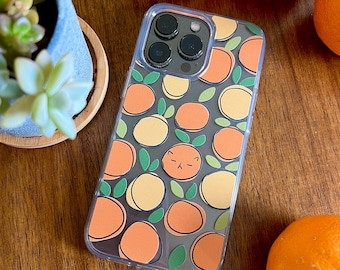 BTS Yoongi Tangerine Clear Case for iPhone®, Suga Agust D Phone Case, Fruit Phone Case