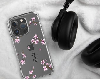 BTS Spring Day Clear Case for iPhone®, BTS Spring Day, BTS phone case, Cherry Blossom iphone case