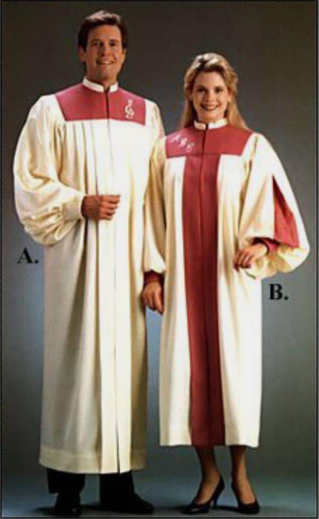 Deluxe Maroon Choir Robe - Churchgoers