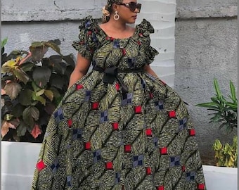 African Plus Size Dress,African Dress,African Maxi Dress, African Maxi Dresses For Women,African Clothing For Women,African Print Dress