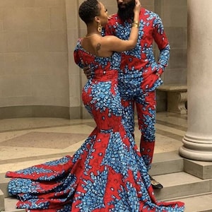 African Clothing For Couples/African Matching Outfits For Couples/African Couples Attire/Couple&#39;s Outfit/African Native Clothing for Couples