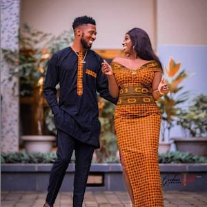 African Clothing For Couples/African Matching Outfits For Couples/African Couples Attire/Couple&#39;s Outfit/African Native Clothing for Couples