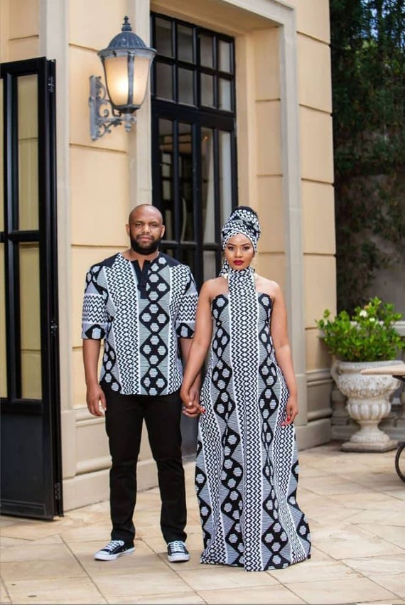 African Clothing for Couples/african Matching Outfits for Couples/african  Couples Attire/couple's Outfit/african Native Clothing for Couples 