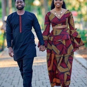 African Clothing For Couples/African Matching Outfits For Couples/African Couples Attire/Couple&#39;s Outfit/African Native Clothing for Couples
