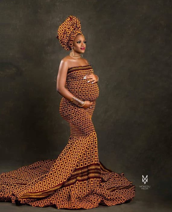 African Maternity Dress/african Maternity Dress for Photoshoot/african Maternity  Attire/african Maternity Gown/african Baby Shower Dress -  Norway