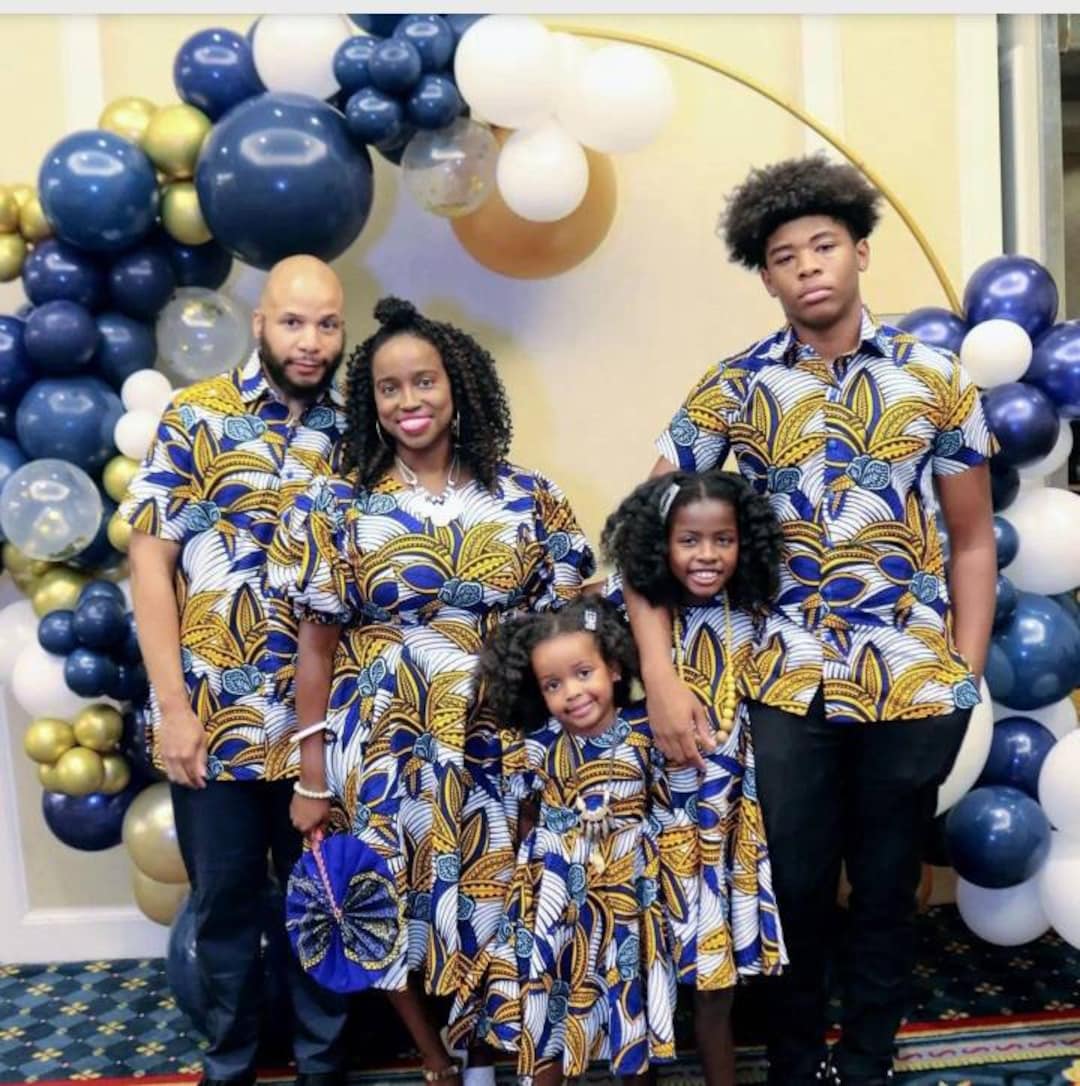 African Family Matching Outfit,african Family Outfit/african Matching