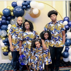 african dress designs for family African Family Attire