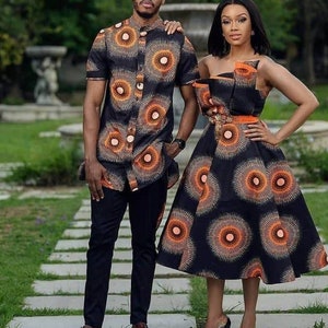 African Clothing For Couples/African Matching Outfits For Couples/African Couples Attire/Couple&#39;s Outfit/African Native Clothing for Couples