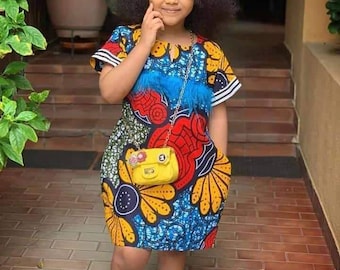 African Girls Dress/African Clothing for Girls/African Girls Birthday Dress/Girls Pageant Dresses/African Dresses For Kids/Baby Girl Dress