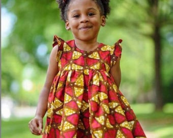 African Girls Dress/African Clothing for Girls/African Girls Birthday Dress/Girls Pageant Dresses/African Dresses For Kids/Baby Girl Dress