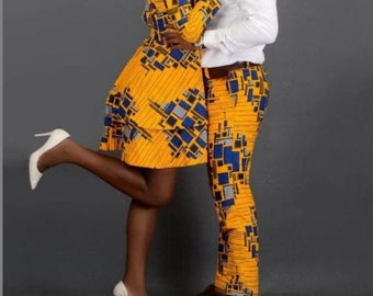 African Clothing For Couples/African Matching Outfits For Couples/African Couples Attire/Couple's Outfit/African Native Clothing for Couples