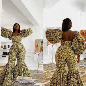 African Jumpsuit For WomenAfrican JumpsuitAfrican Print image 1