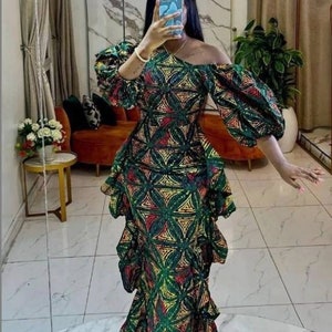 African Maxi Dress,African Dress,Ankara Maxi Gown, African Maxi Dresses For Women,African Clothing For Women,African Print Maxi Dress