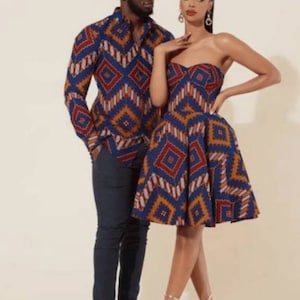 African Clothing For Couples/African Matching Outfits For Couples/African Couples Attire/Couple&#39;s Outfit/African Native Clothing for Couples