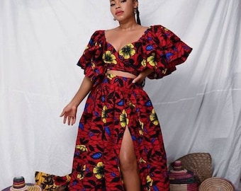 African Skirt Set,African Two Piece Set,African Skirt And Top,African Clothing For Women,Ankara Skirt Set,African Skirt And Blouse Clothing