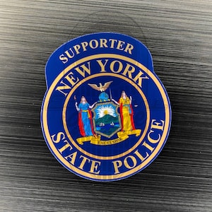 New York State Police 2.5” x 2” Supporter Sticker Decal NYSP Supporter FOP pba ny