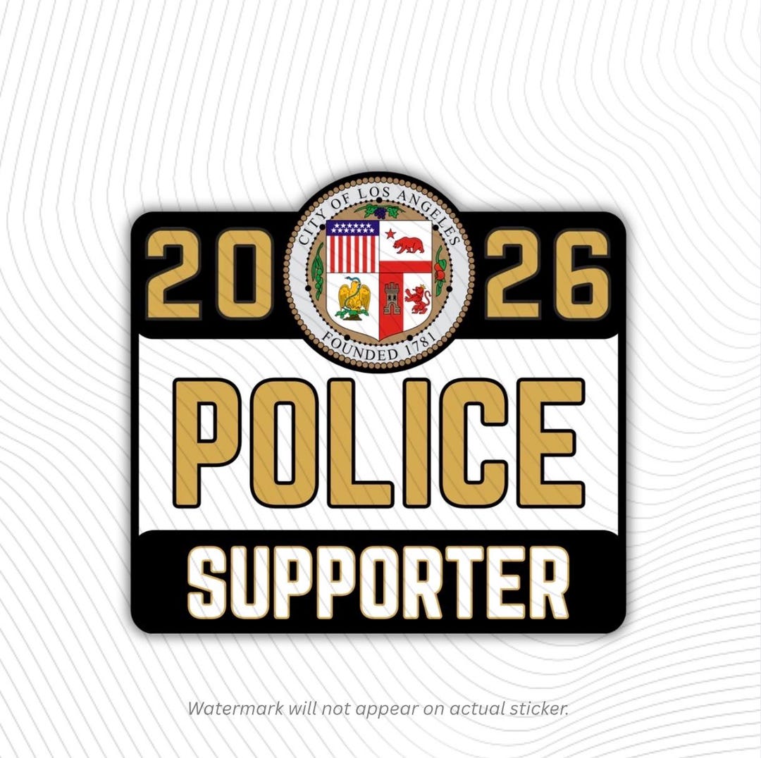 2026 Los Angeles Police Department 2” Supporter Police Sticker Decal ...