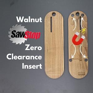 Walnut SawStop Zero Clearance Insert