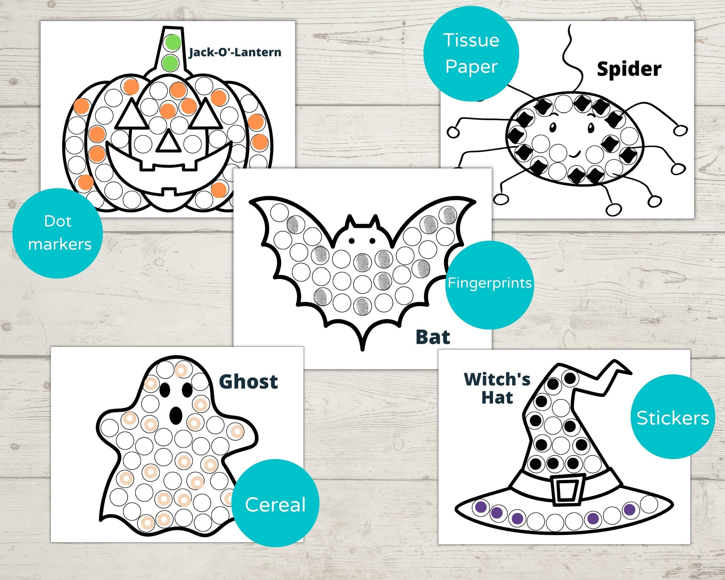 Halloween Dot Marker Printables {totally free with instant download!}