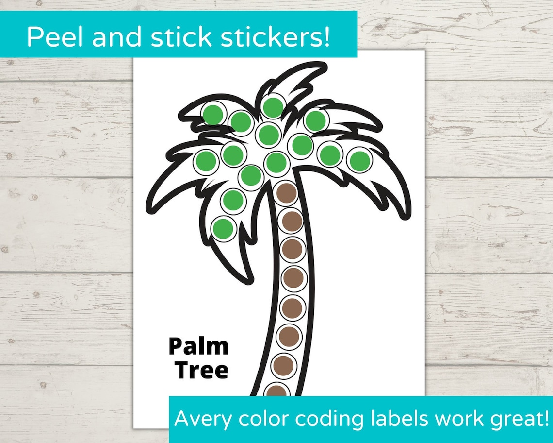 Beach Theme Dot Marker Printables/ Do a Dot Printable/ Toddler Activity ...