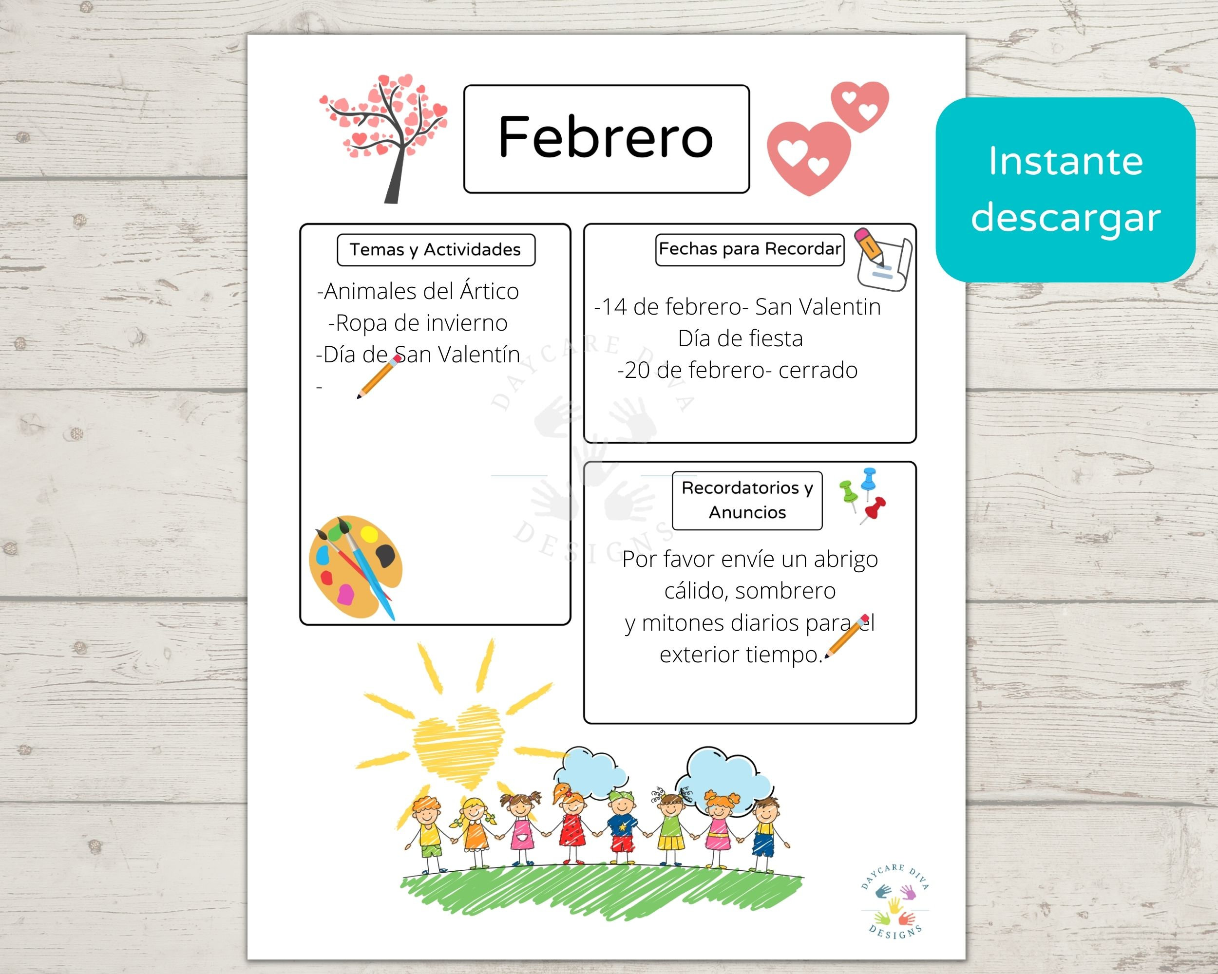 Plantillas De Boletín Informativo Para Preescolares/plantillas De