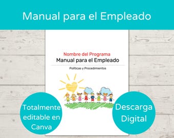 Manual para empleados de guarderías/ Políticas y procedimientos para el personal de guarderías/ Manual para empleados de guarderías