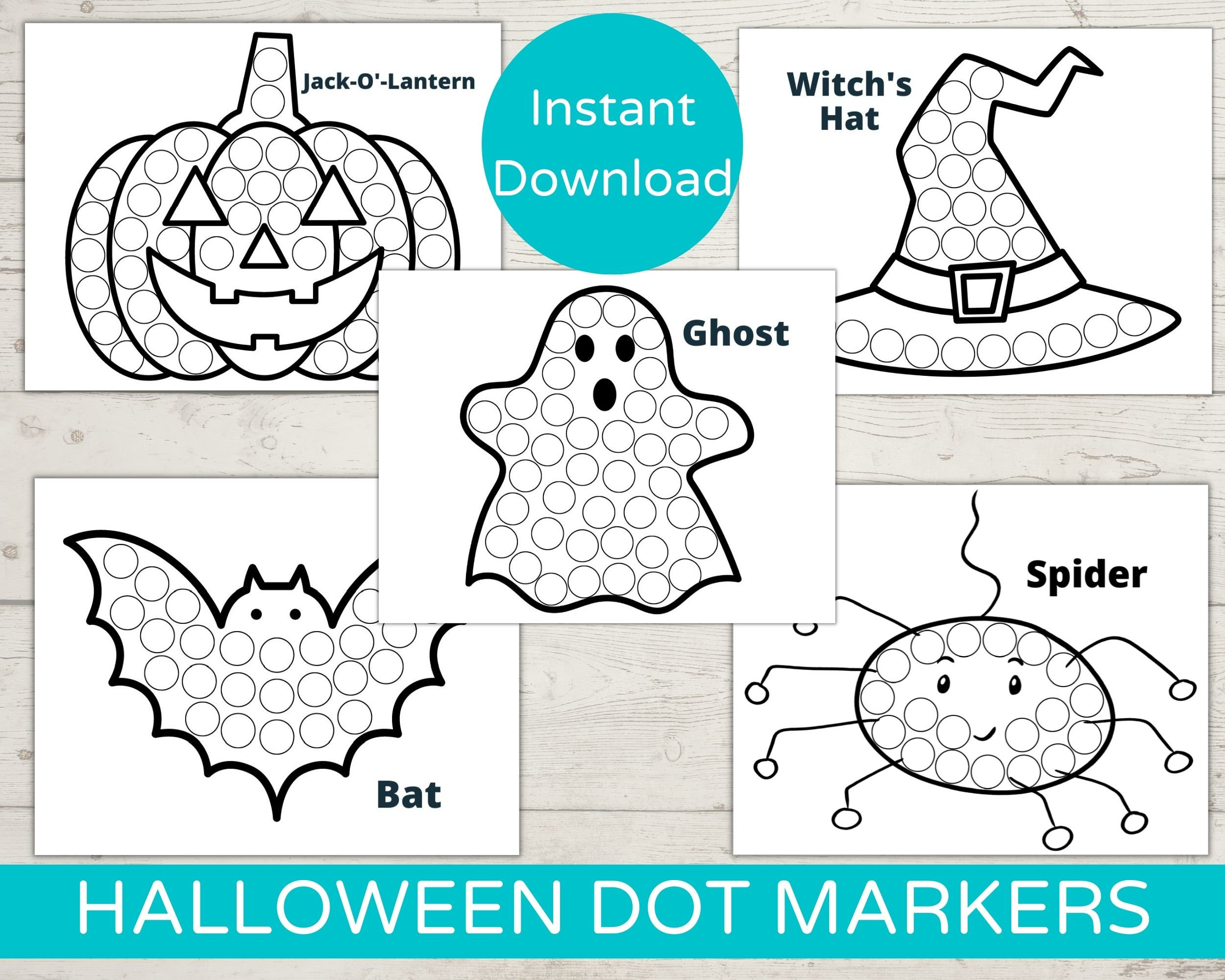 Halloween Dot Markers Activity for Kids Graphic by AzYou · Creative Fabrica