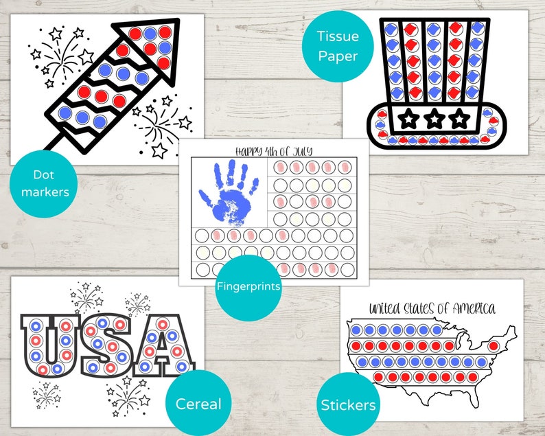 hard dot to dot of fourth of july