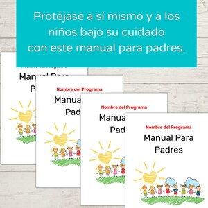 Manual para padres de guardería/ Políticas y procedimientos de cuidado infantil/ Manual de guardería en el hogar imagen 9