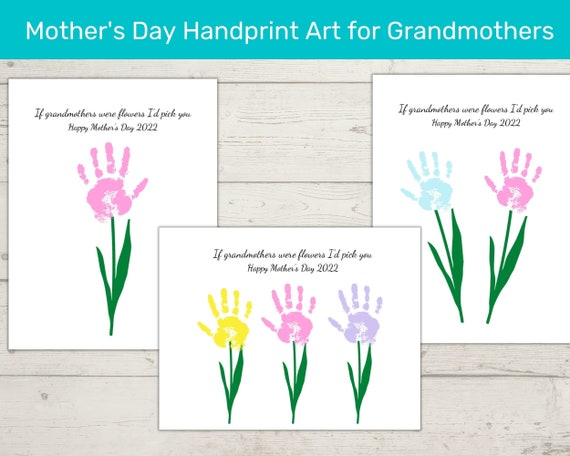 Mother's day handprint for grandma sales