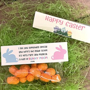 Bunny Poop Printable Bag Topper/ Easter Printable Bag Topper/ Bunny ...